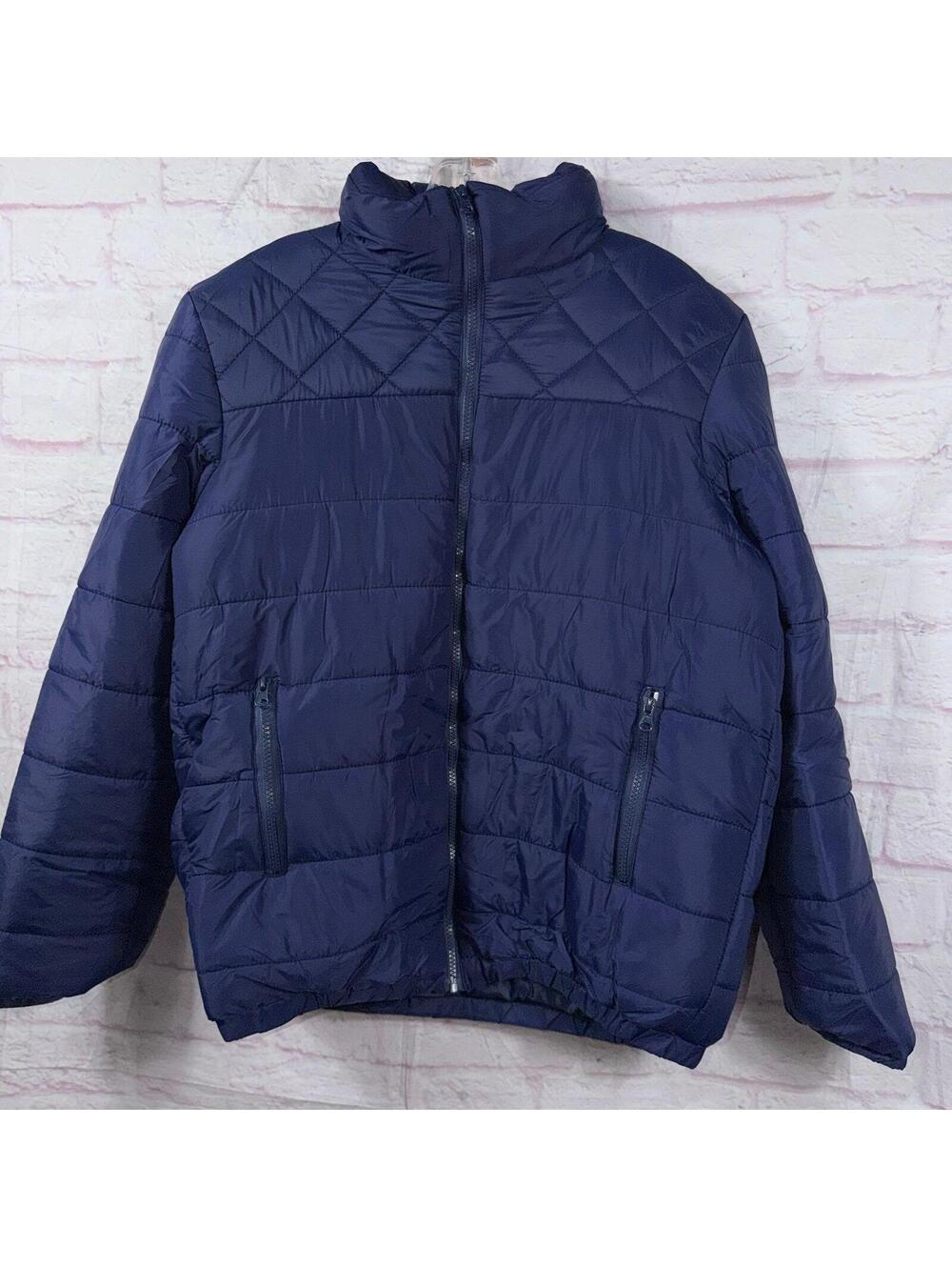 Women’s Navy Blue Quilted Puffer Jacket Size XL